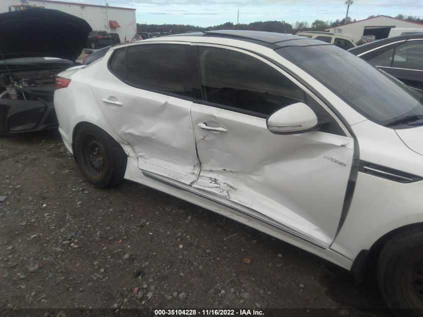 2013 KIA OPTIMA HYBRID EX KNAGM4AD3D5058265