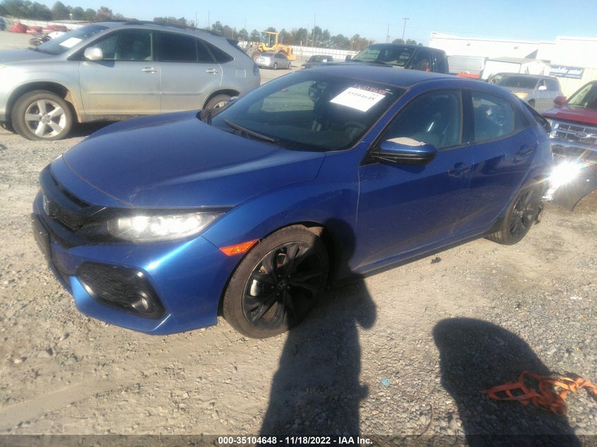 VIN SHHFK7H44JU210378 2018 HONDA CIVIC HATCHBACK SPORT