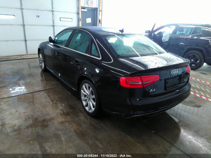 2014 AUDI A4 PREMIUM WAUBFAFL7EN016735