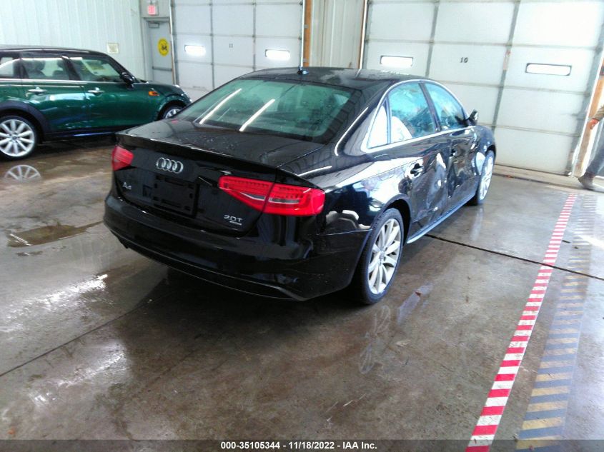 2014 AUDI A4 PREMIUM WAUBFAFL7EN016735