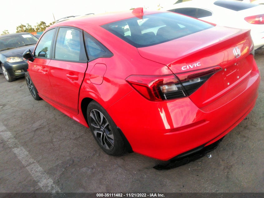 VIN 2HGFE2F55NH597953 2022 HONDA CIVIC SEDAN SPORT