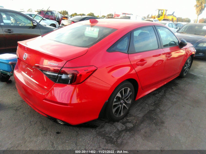 VIN 2HGFE2F55NH597953 2022 HONDA CIVIC SEDAN SPORT