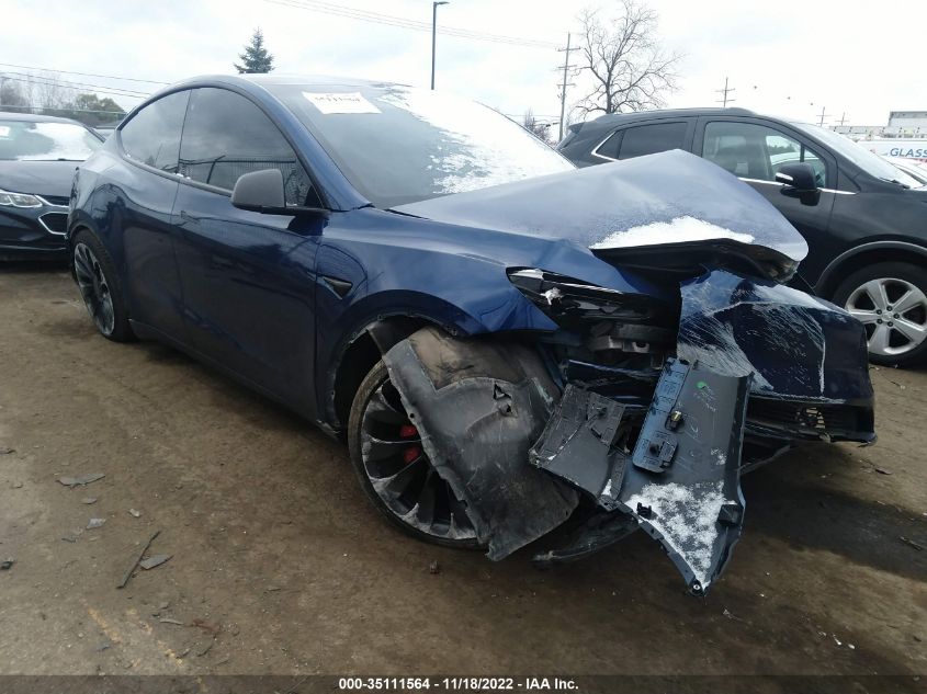 5YJYGDEF6LF001775 TESLA MODEL Y LONG RANGE/PERFORMANCE 2020