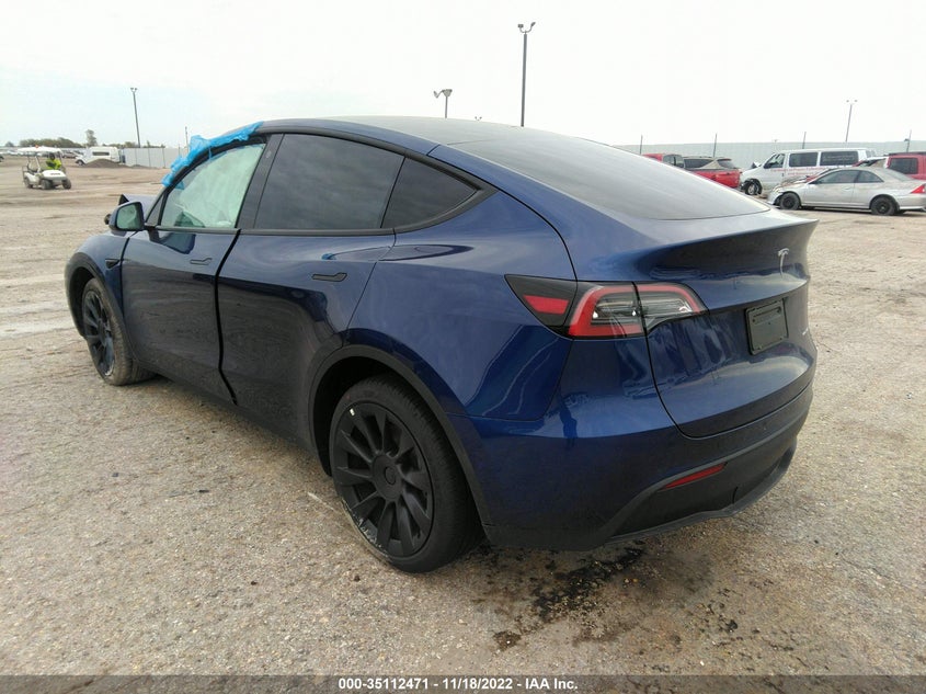VIN 7SAYGDEE4NF535872 2022 TESLA MODEL Y LONG RANGE