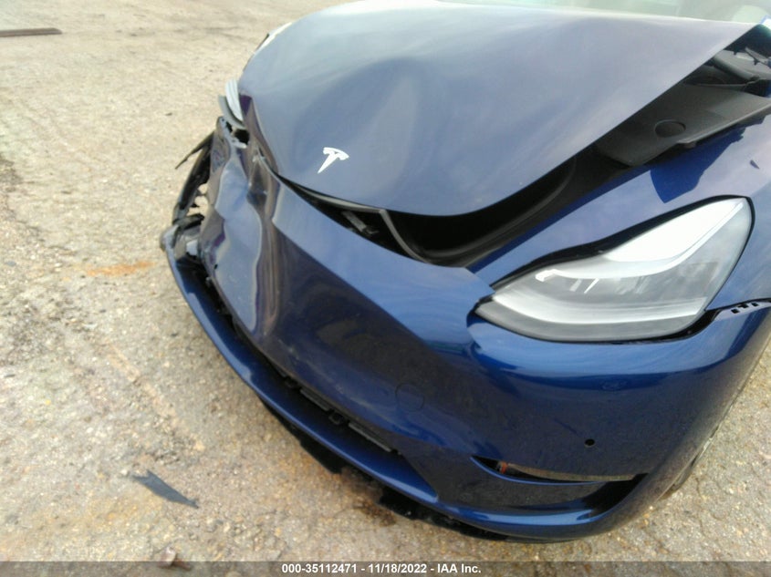 VIN 7SAYGDEE4NF535872 2022 TESLA MODEL Y LONG RANGE