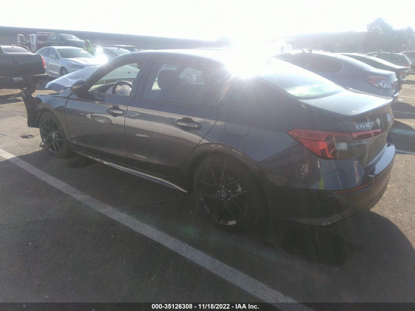 VIN 2HGFE2F59NH563191 2022 HONDA CIVIC SEDAN SPORT