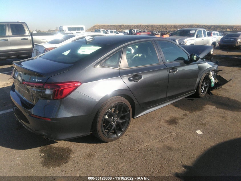 VIN 2HGFE2F59NH563191 2022 HONDA CIVIC SEDAN SPORT