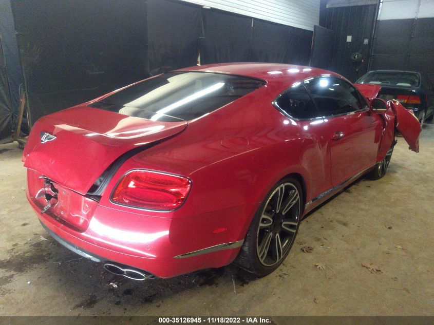 2013 BENTLEY CONTINENTAL GT V8 SCBFT7ZA4DC083087