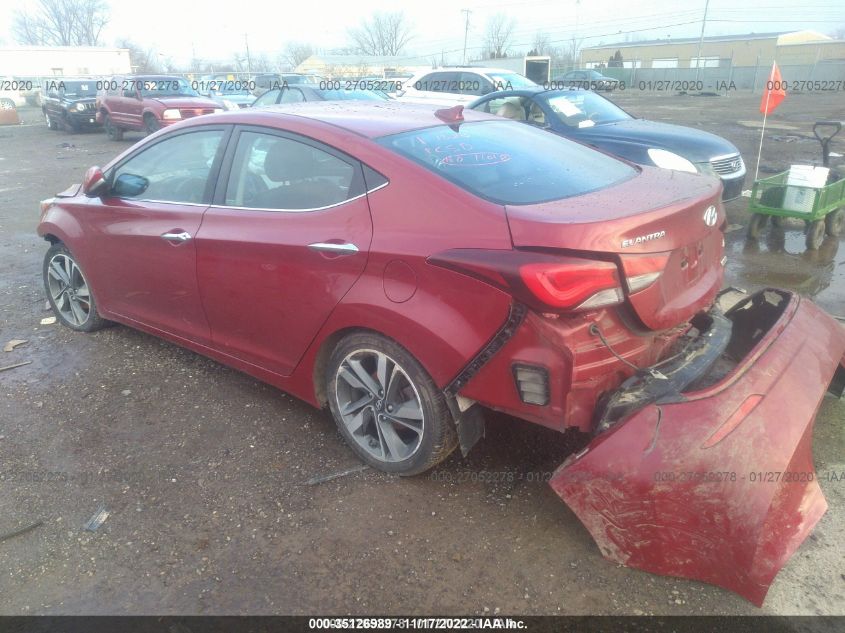 2016 HYUNDAI ELANTRA LIMITED KMHDH4AE7GU620340