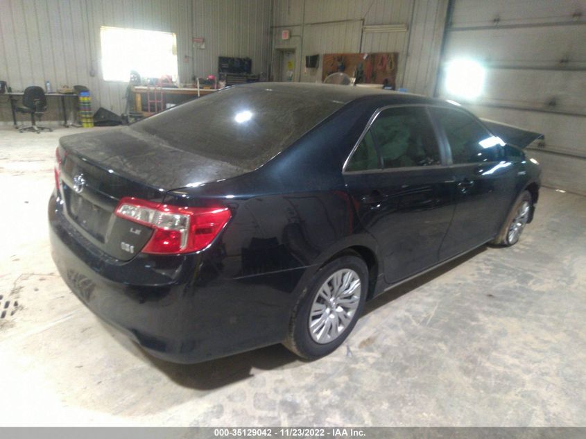 2013 TOYOTA CAMRY HYBRID LE/XLE 4T1BD1FK5DU066291