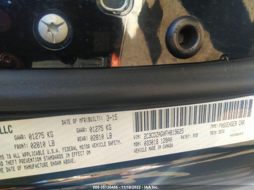 2015 DODGE CHALLENGER SXT - 2C3CDZAGXFH819625