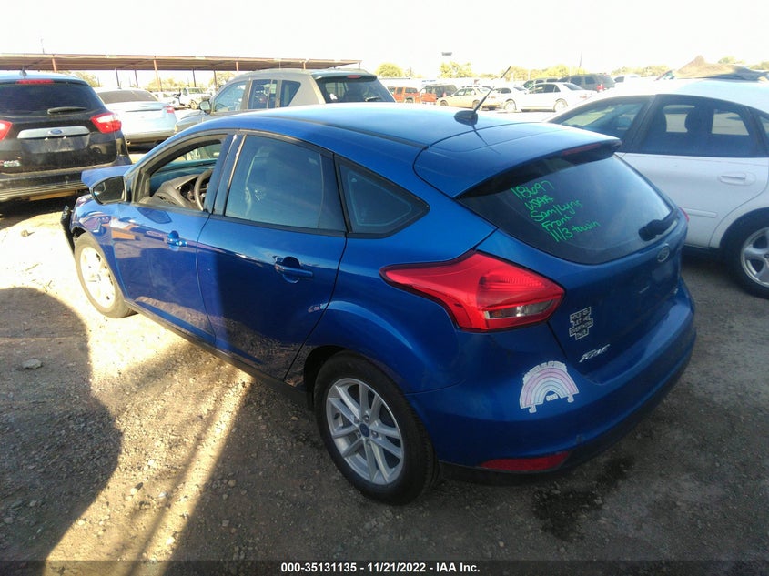 2018 FORD FOCUS VIN: 1FADP3K28JL255241