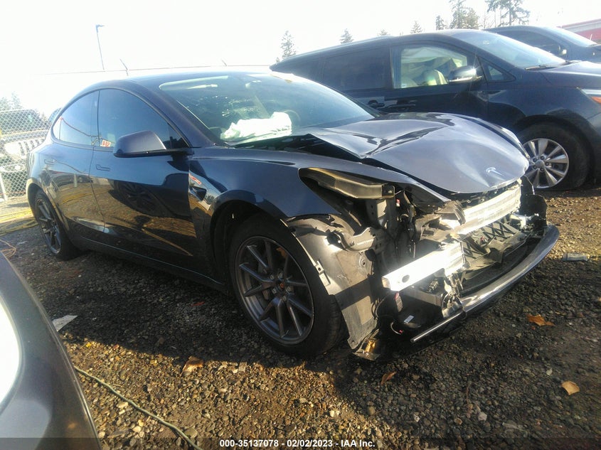 VIN 5YJ3E1EB7MF874870 2021 TESLA MODEL 3 LONG RANGE