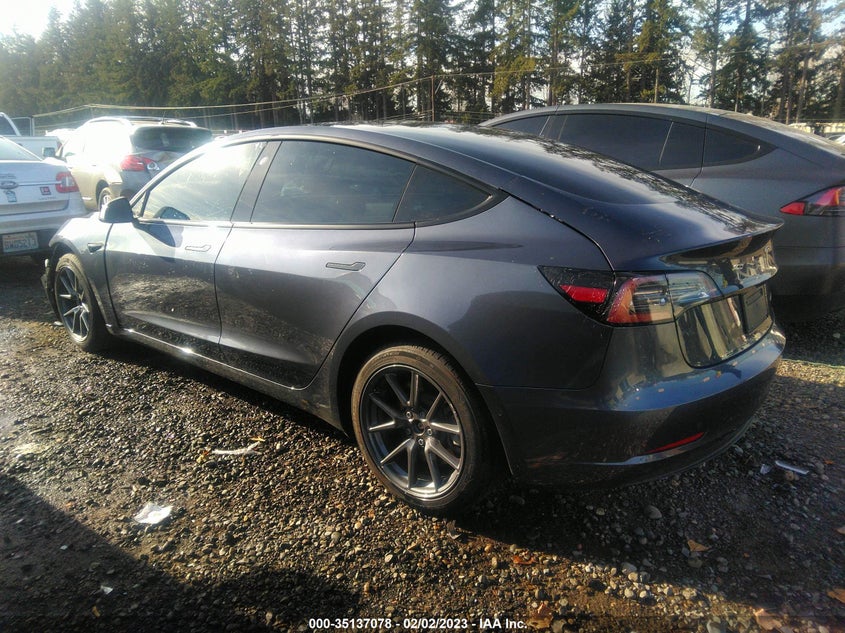 VIN 5YJ3E1EB7MF874870 2021 TESLA MODEL 3 LONG RANGE