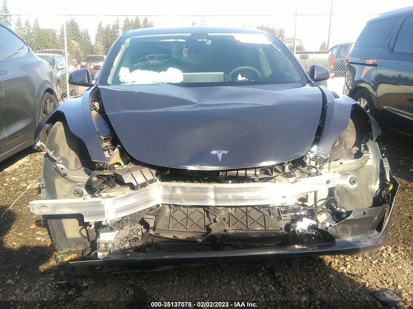 VIN 5YJ3E1EB7MF874870 2021 TESLA MODEL 3 LONG RANGE