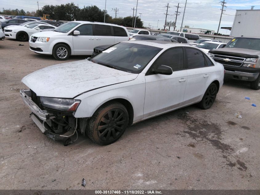 2014 AUDI A4 PREMIUM WAUAFAFL1EA079784