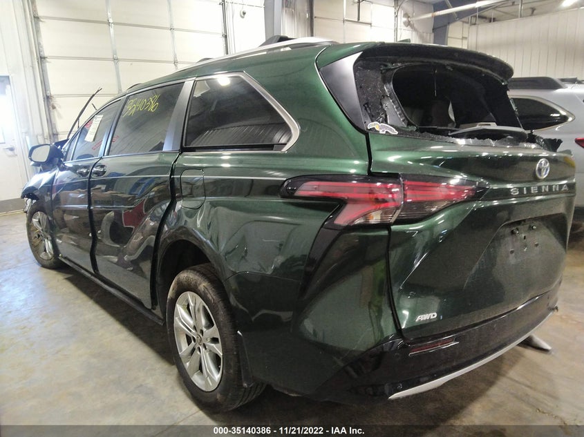 VIN: 5TDESKFC6MS032578 2021 TOYOTA SIENNA LIMITED/PLATINUM