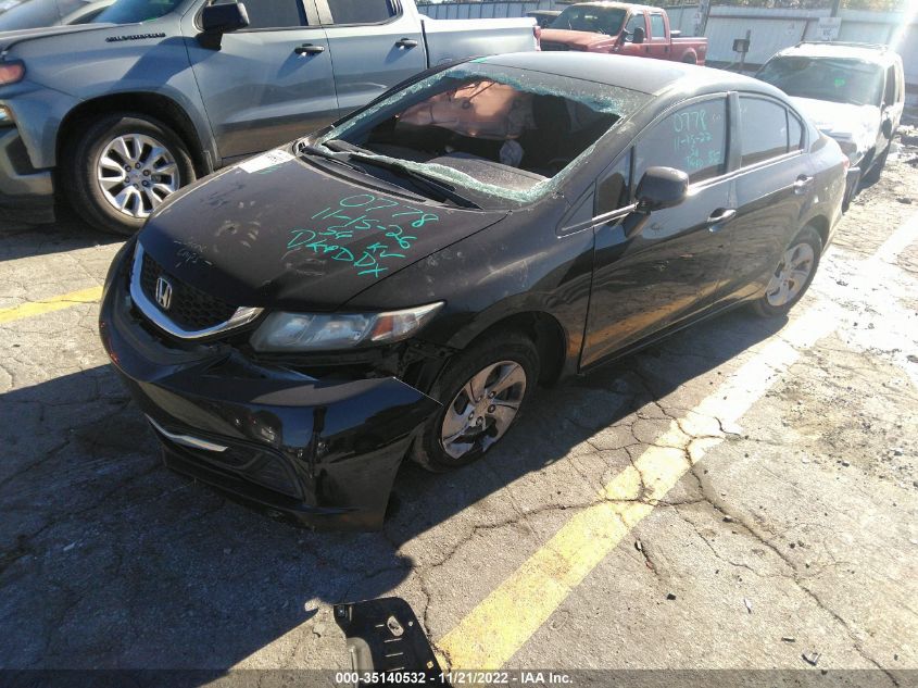 2013 HONDA CIVIC SDN LX 2HGFB2F56DH580778
