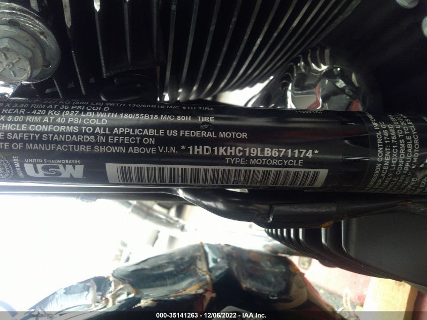 2020 HARLEY-DAVIDSON FLTRX 1HD1KHC19LB671174
