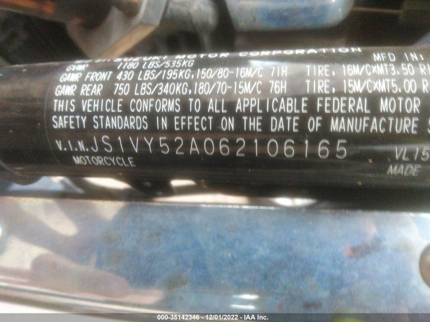 2006 SUZUKI C90 JS1VY52A062106165