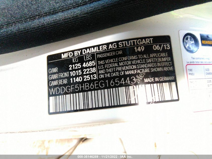 2014 MERCEDES-BENZ C-CLASS C 350 SPORT - WDDGF5HB6EG165443