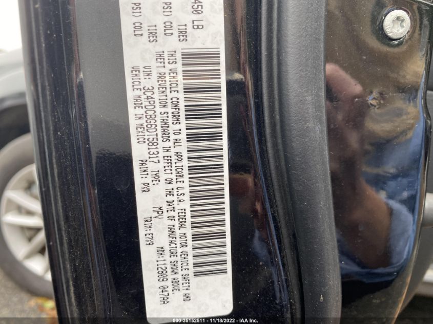 2013 DODGE JOURNEY - 3C4PDCBG6DT581317