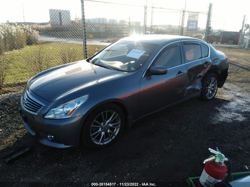 2013 INFINITI G37 SEDAN X JN1CV6AR9DM762243