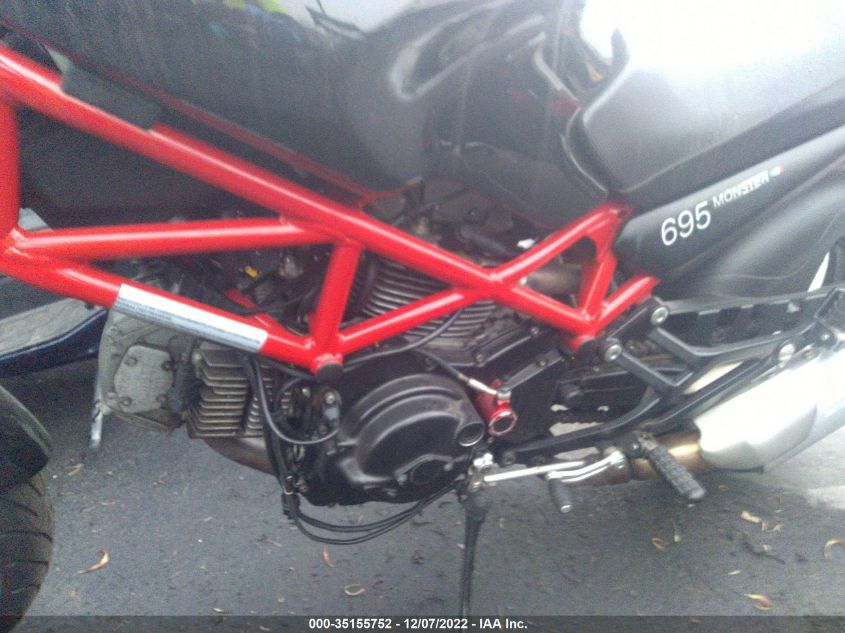 2007 DUCATI MONSTER 695 ZDM1RADM87B089204