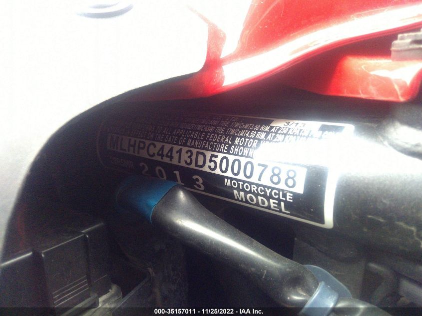 2013 HONDA CBR500 R - MLHPC4413D5000788