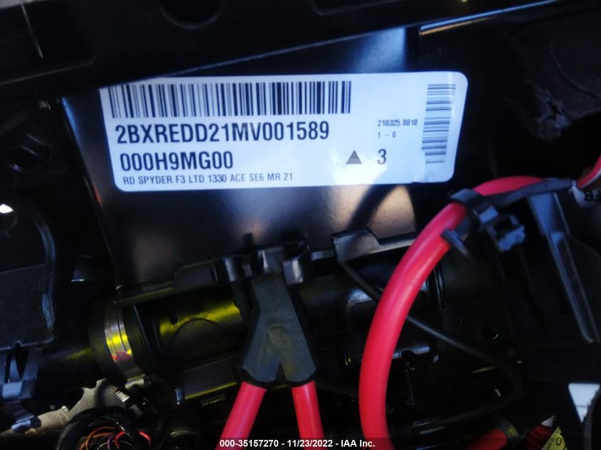 2021 CAN-AM SPYDER ROADSTER F3-T/F3 LIMITED 2BXREDD21MV001589
