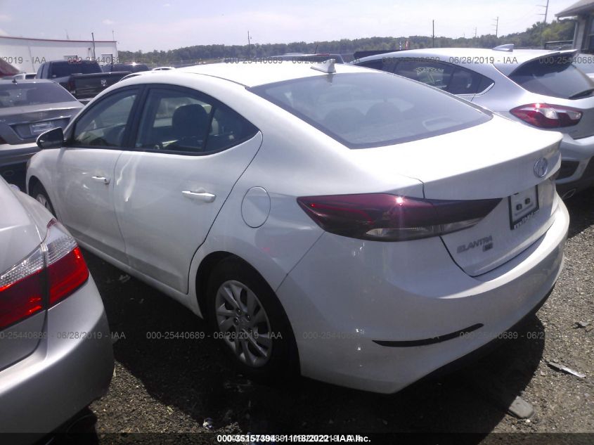 2018 HYUNDAI ELANTRA SE 5NPD74LF8JH390077