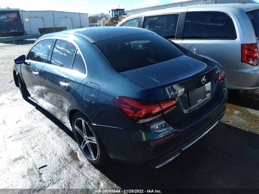 2019 MERCEDES-BENZ A-CLASS A 220 WDD3G4FB4KW033114