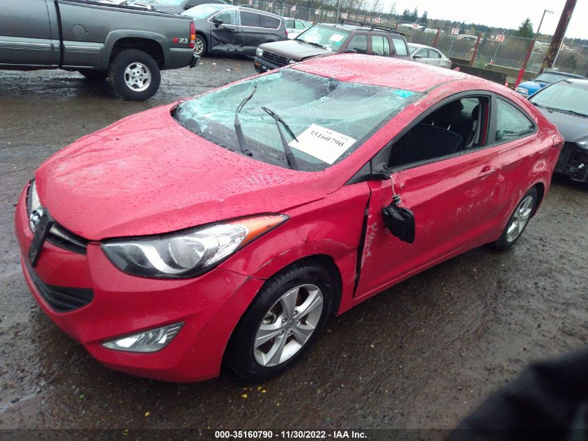 2013 HYUNDAI ELANTRA COUPE GS KMHDH6AE6DU010579