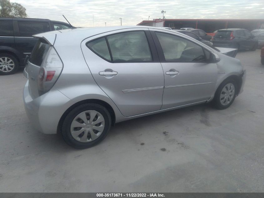2014 TOYOTA PRIUS C ONE/THREE/TWO/FOUR JTDKDTB32E1566295
