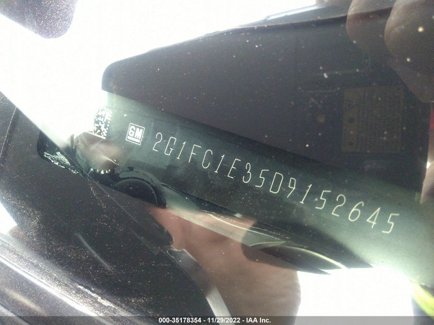 2013 CHEVROLET CAMARO LT - 2G1FC1E35D9152645