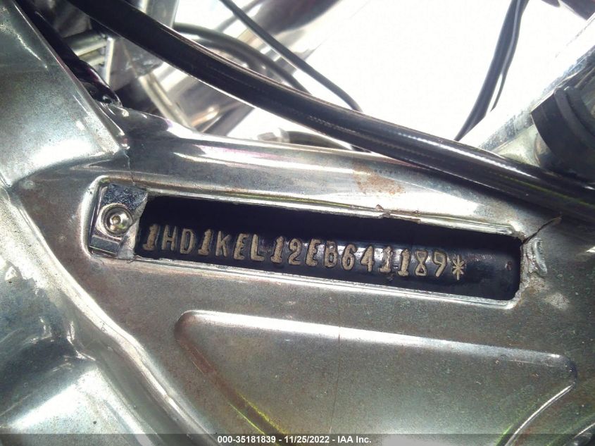 2014 HARLEY-DAVIDSON FLHTK ELECTRA GLIDE ULTRA LTD 1HD1KEL12EB641189