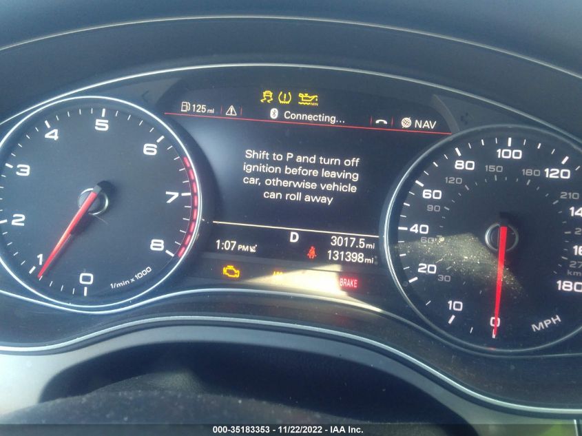 2015 AUDI A6 3.0T PREMIUM PLUS WAUFGAFC1FN033580