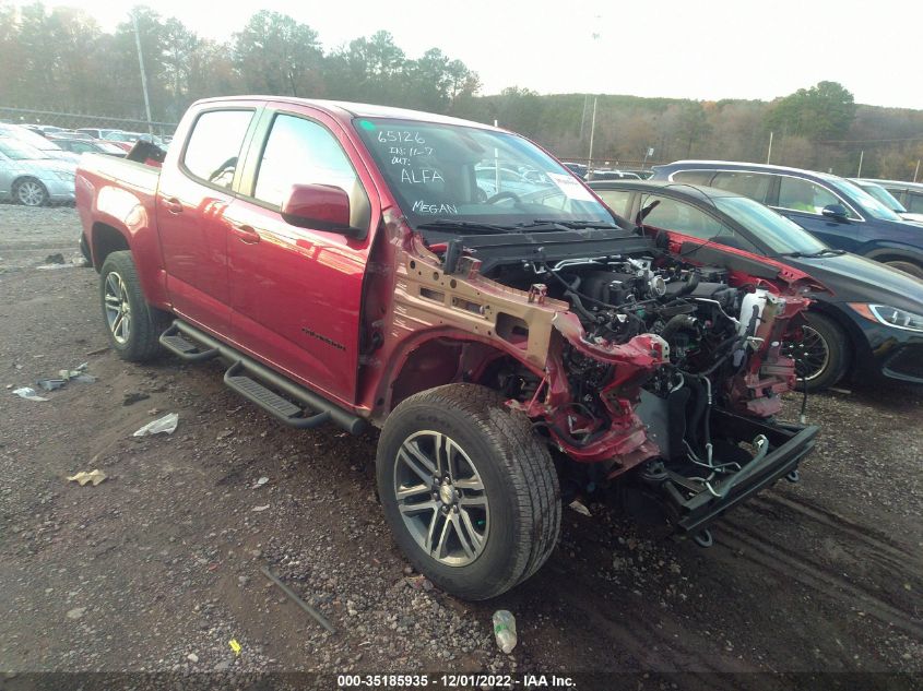 VIN 1GCGTBEN6M1282537 2021 CHEVROLET COLORADO no.1