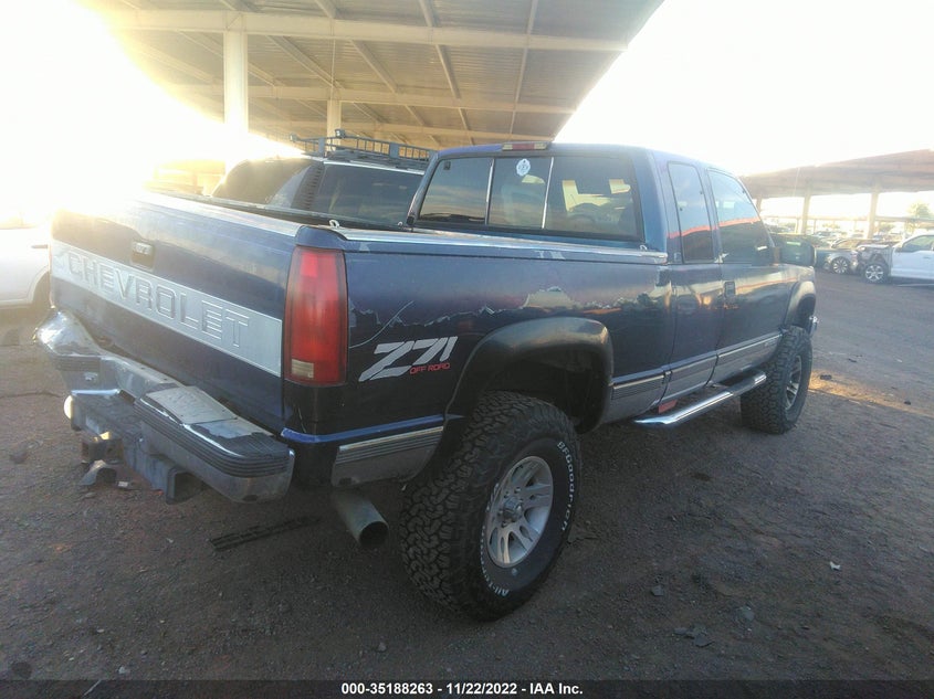 1996 CHEVROLET GMT-400 VIN: 2GCEK19R8T1222124