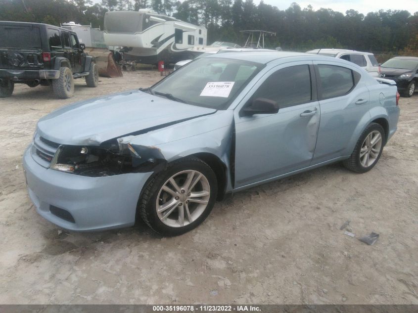 2013 DODGE AVENGER SE V6 1C3CDZAG3DN769526