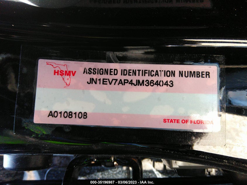 VIN JN1EV7AP4JM364043 2018 INFINITI Q50 3.0T LUXE