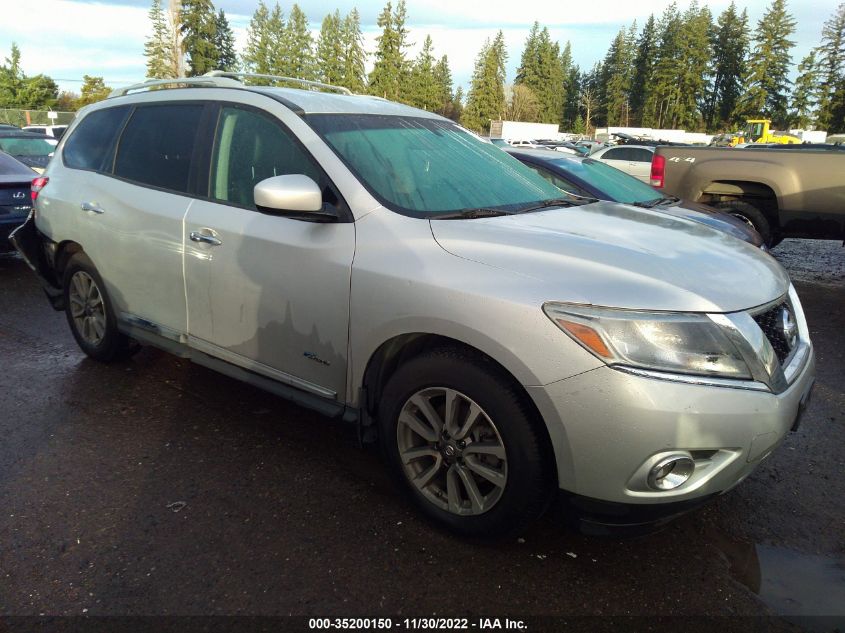 2014 NISSAN PATHFINDER SL HYBRID - 5N1CR2MM3EC634092