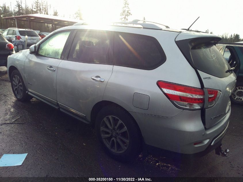 2014 NISSAN PATHFINDER SL HYBRID - 5N1CR2MM3EC634092
