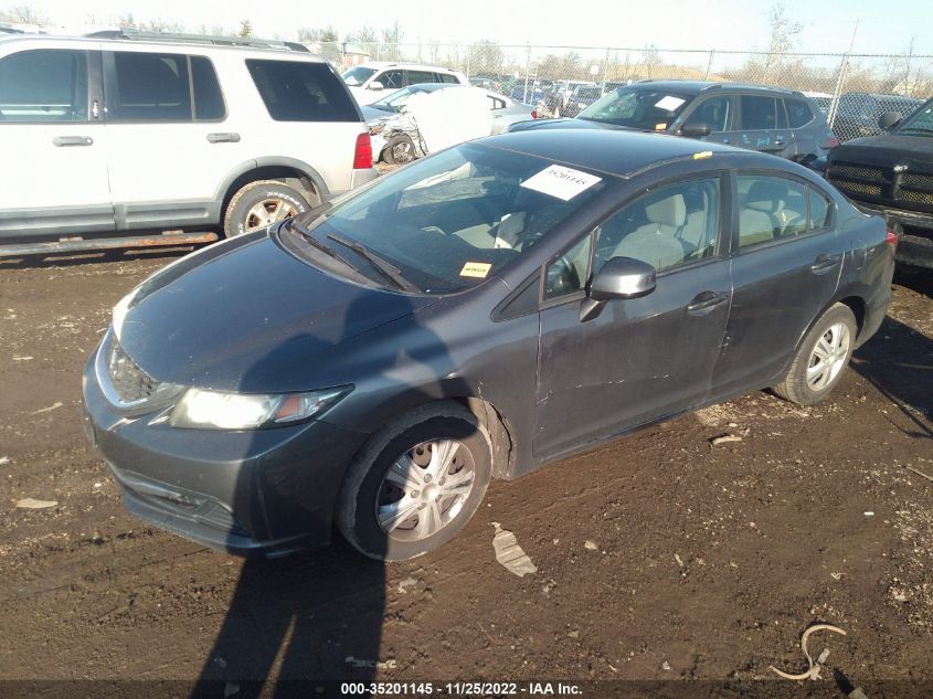 2013 HONDA CIVIC SDN LX 19XFB2F50DE211912
