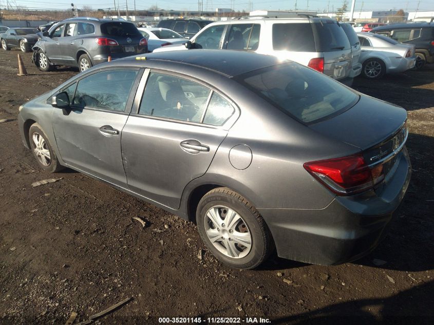 2013 HONDA CIVIC SDN LX 19XFB2F50DE211912