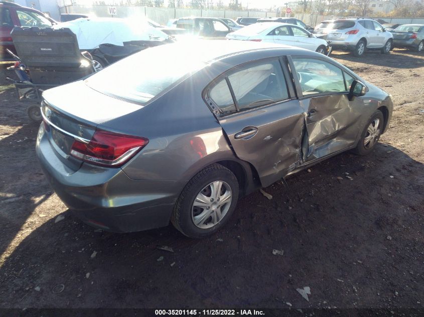 2013 HONDA CIVIC SDN LX 19XFB2F50DE211912