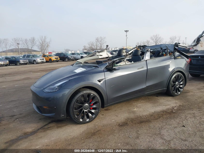 VIN 7SAYGDEF0NF460371 2022 TESLA MODEL Y PERFORMANCE