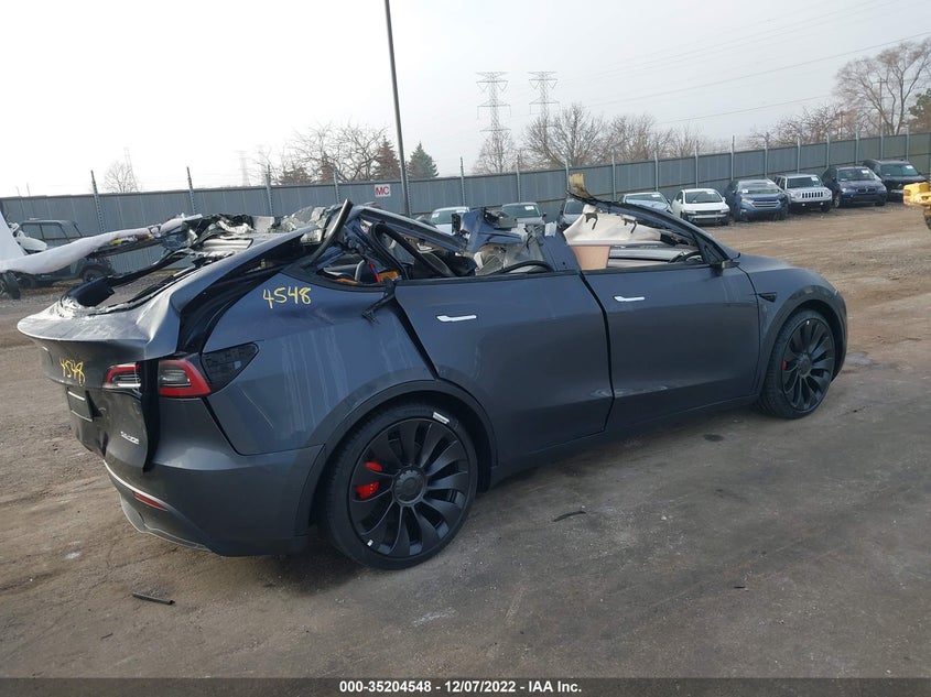 VIN 7SAYGDEF0NF460371 2022 TESLA MODEL Y PERFORMANCE