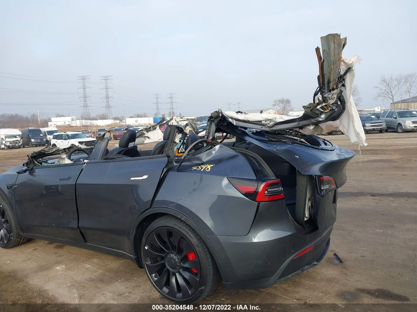 VIN 7SAYGDEF0NF460371 2022 TESLA MODEL Y PERFORMANCE