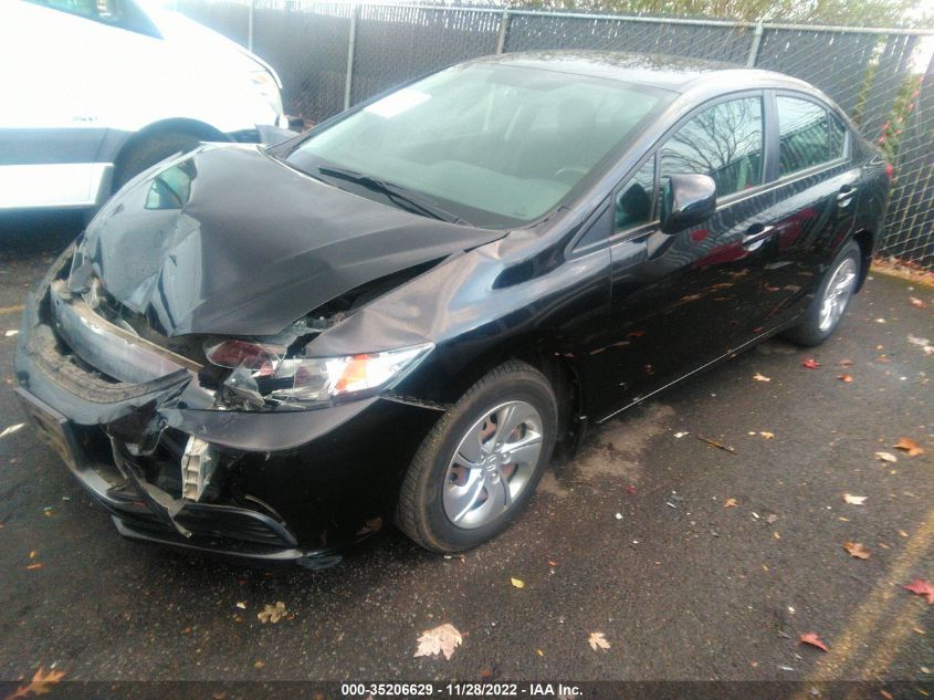 2013 HONDA CIVIC SDN LX 19XFB2F58DE277771